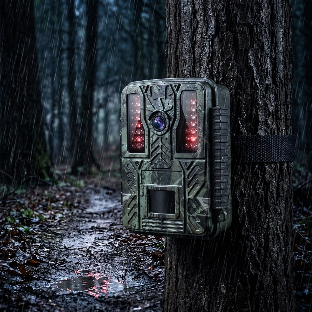 Watching Wooded Boundary At Night