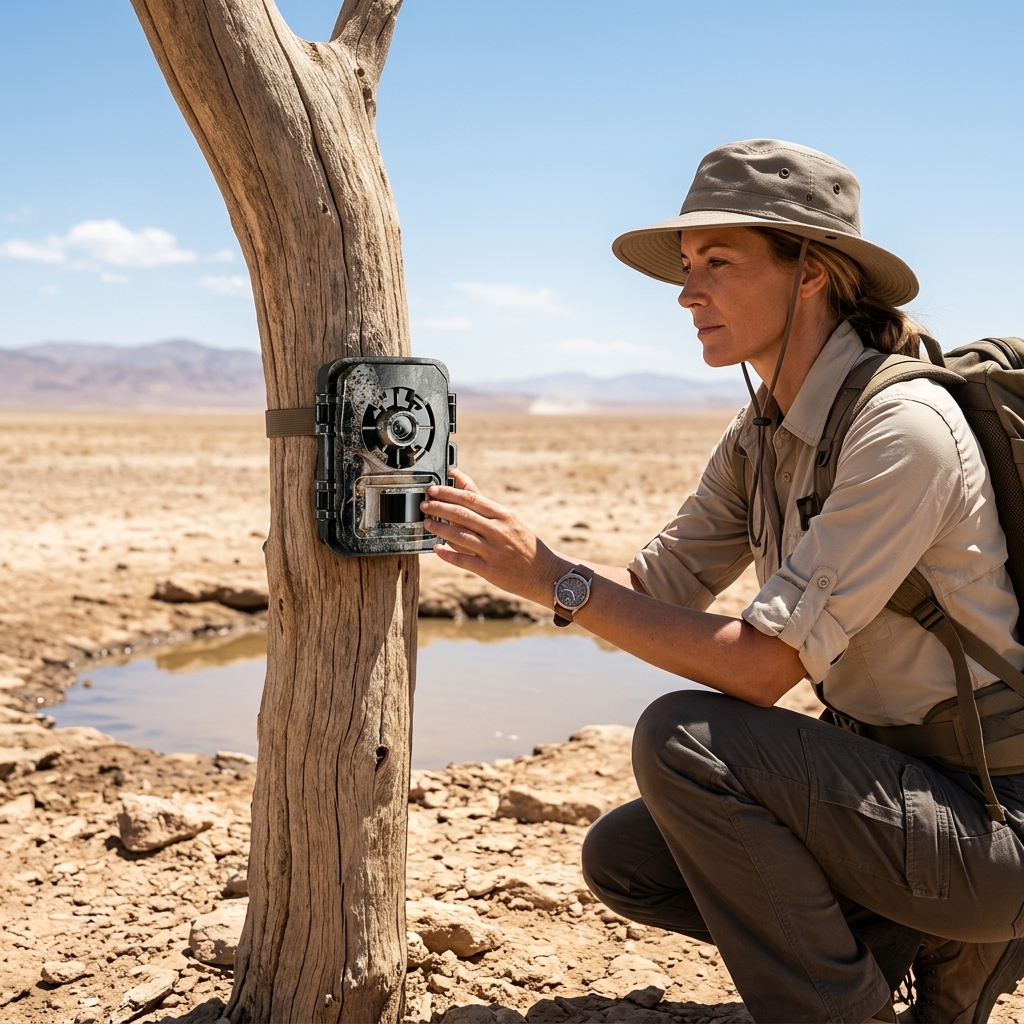 Checking Watering Holes In Desert Heat