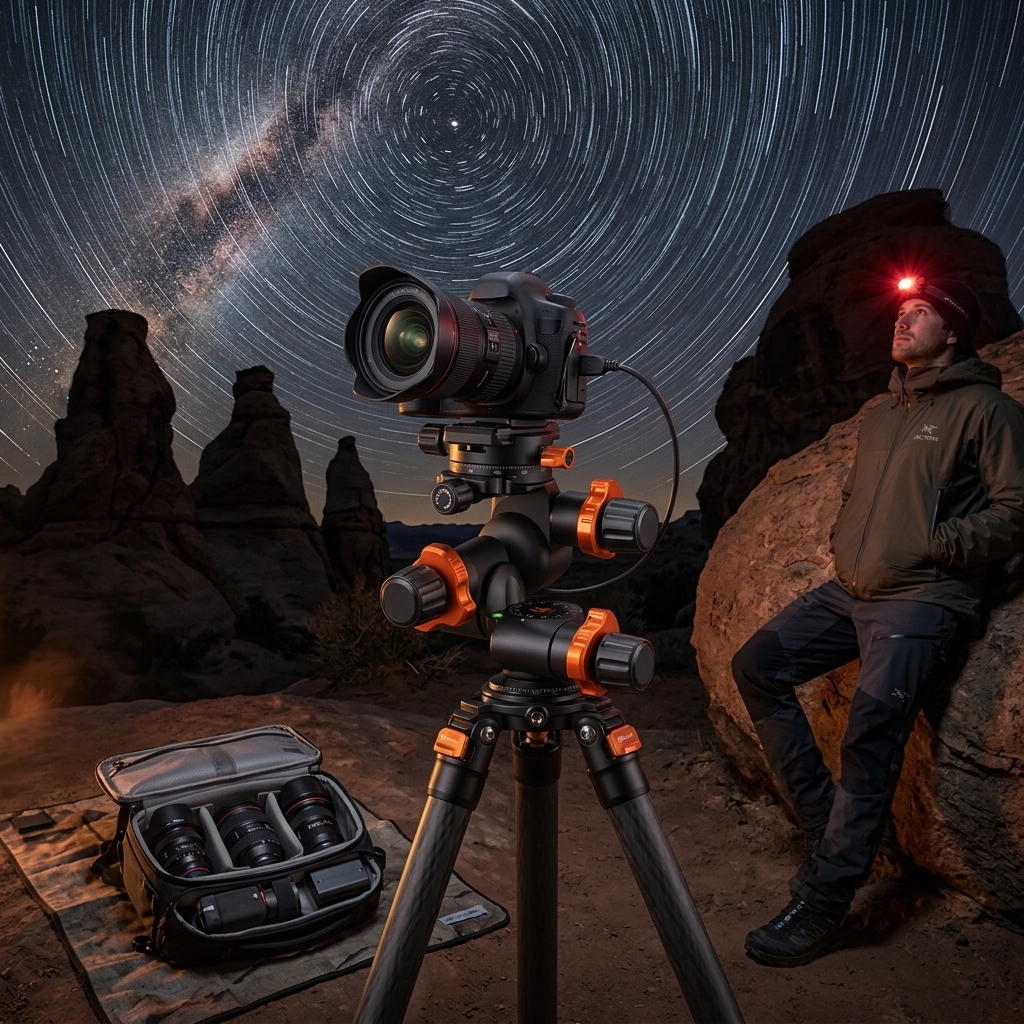Milky Way Above Desert Rocks