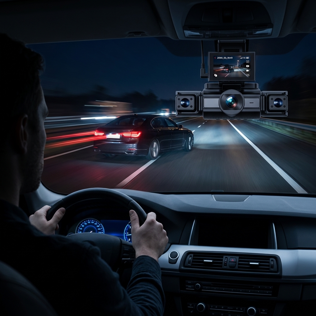 Dark Highway Lane Swerves