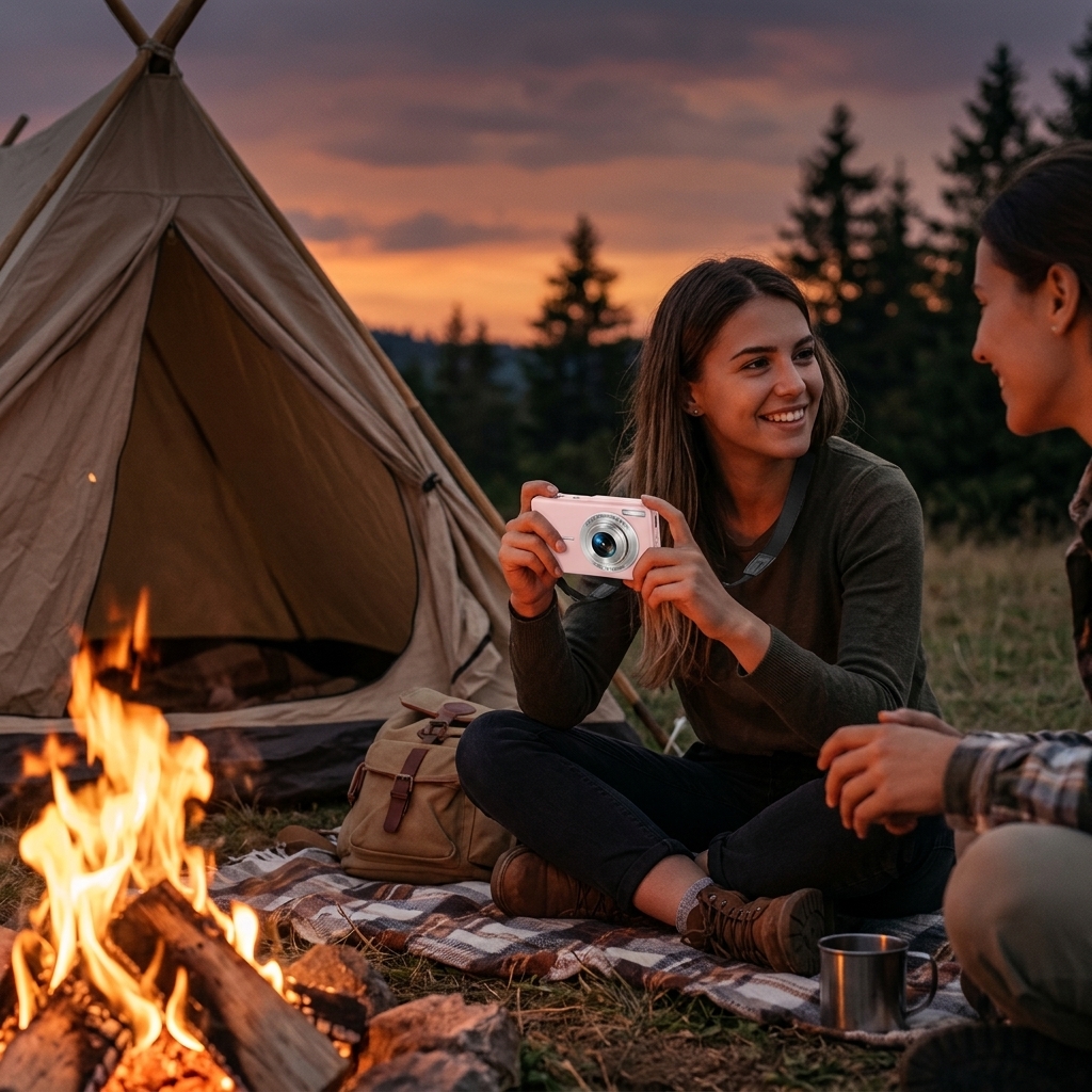 Campfire Moments At Dusk