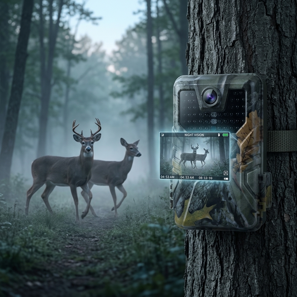Pre-Dawn Deer Crossing