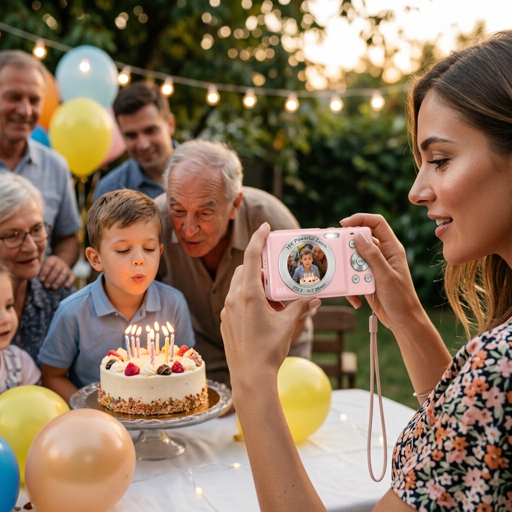 Filming A Backyard Birthday Surprise