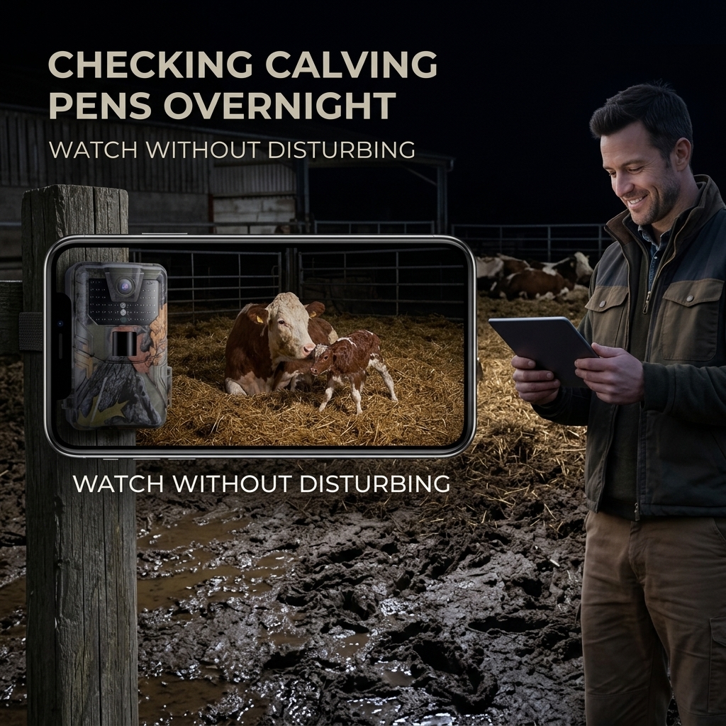 Checking Calving Pens Overnight