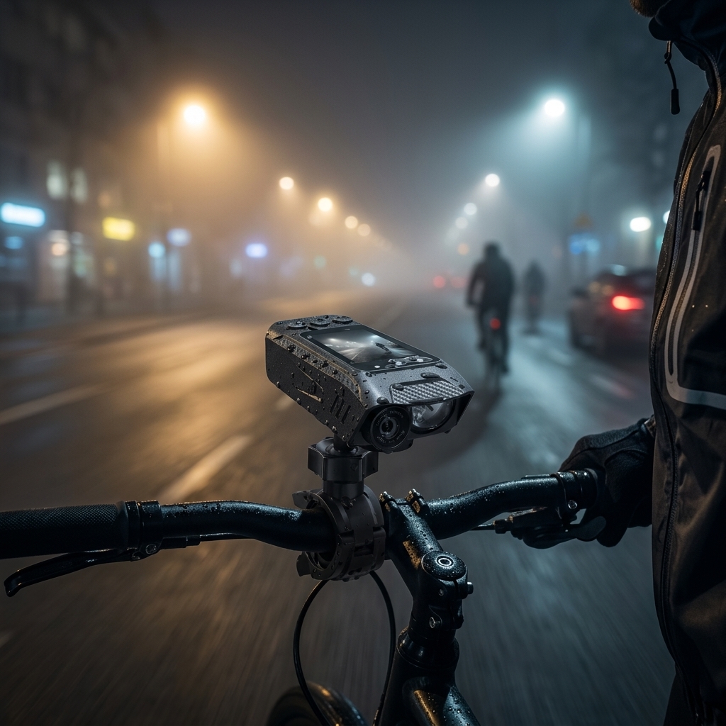 Predawn Bike Commute Footage