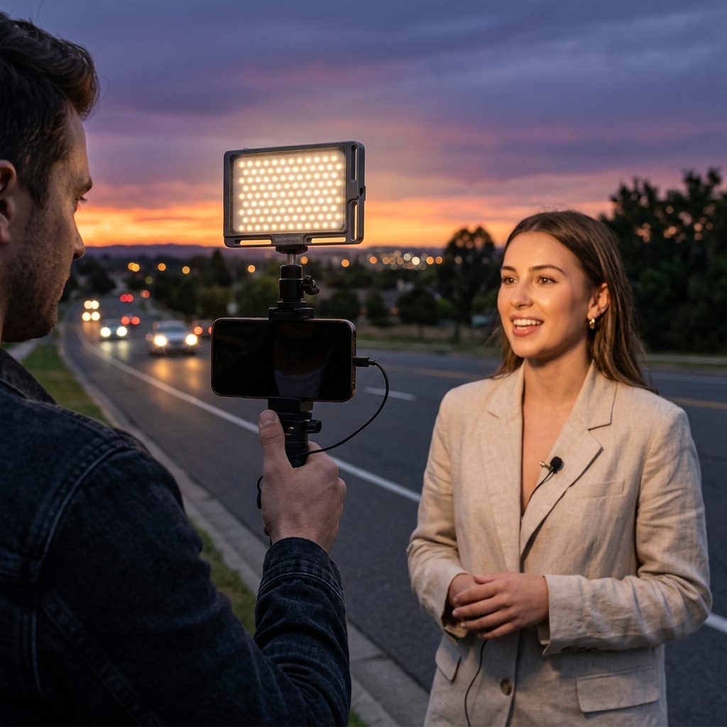 Sunset Interviews By The Road