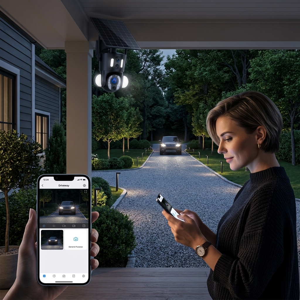 Checking Late-Night Driveway Activity