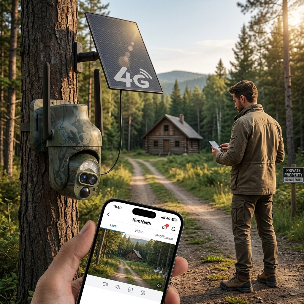 Watching A Vacant Rural Cabin