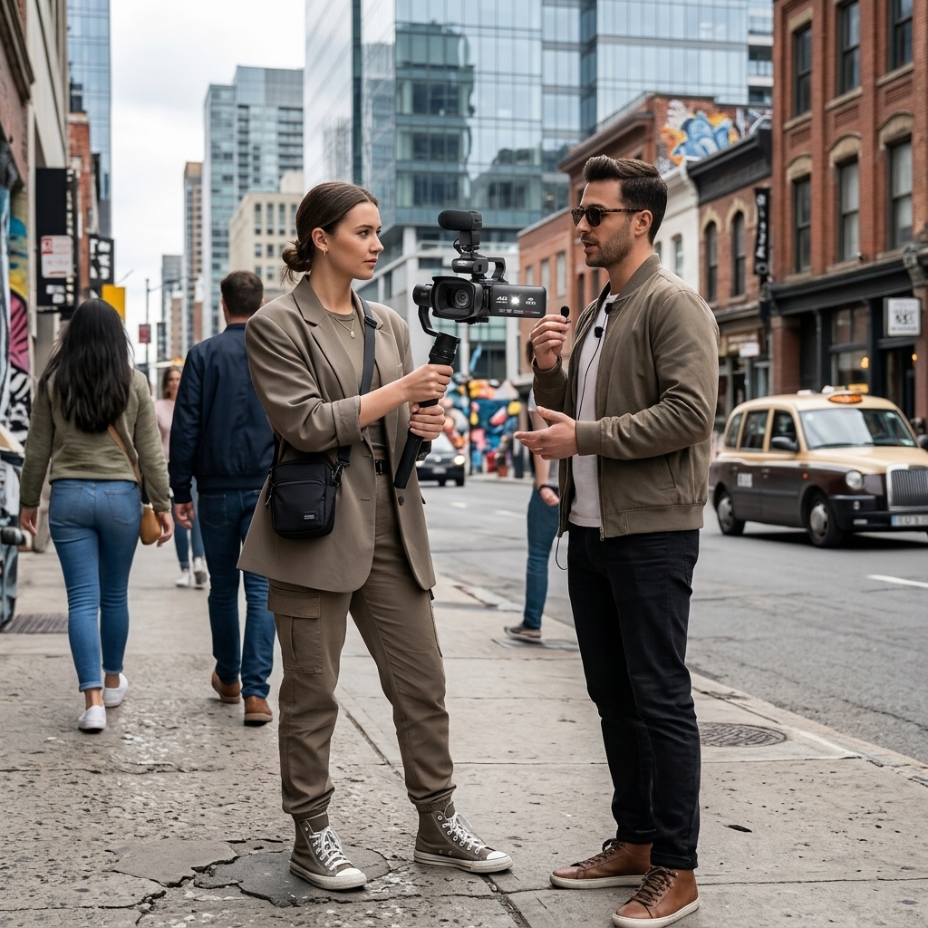 Sidewalk Interviews Downtown