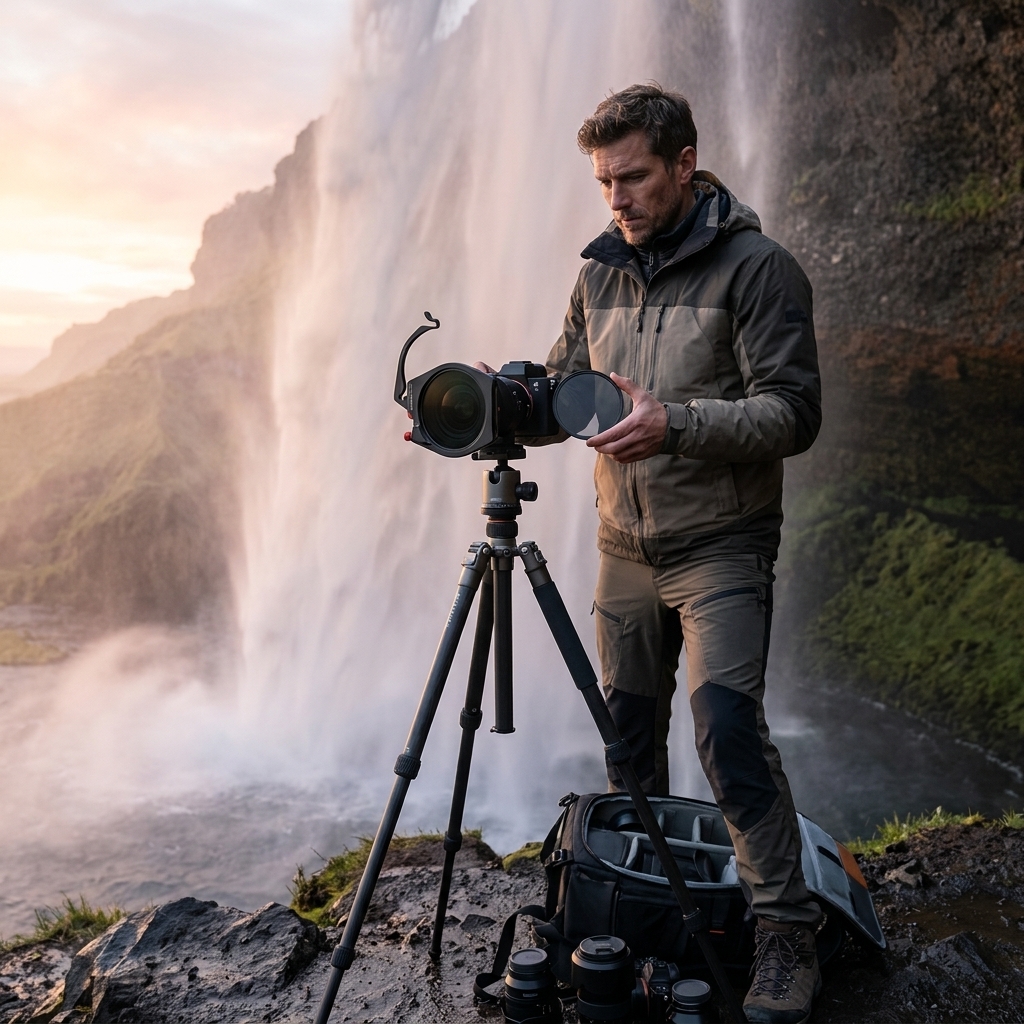 Dawn Waterfall Mist Shots