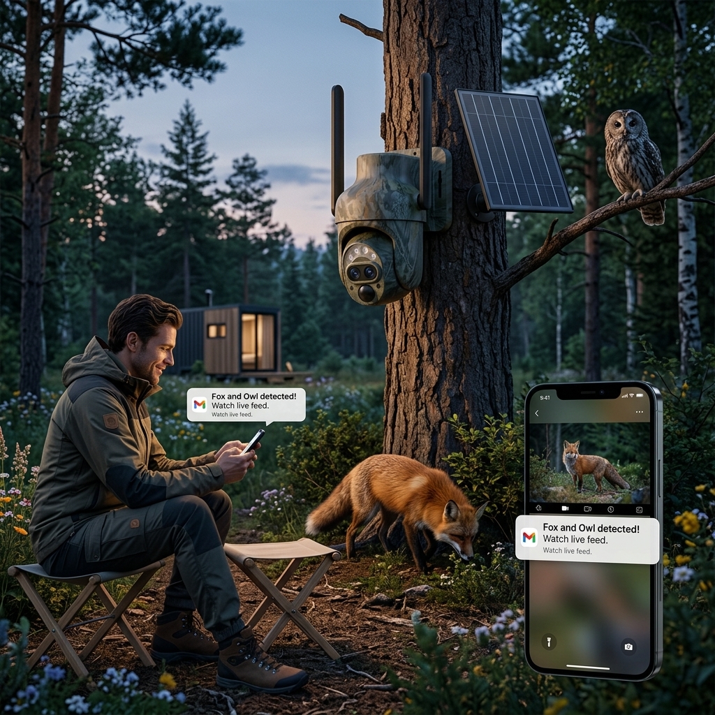 Watching Night Activity Deep Off-Grid