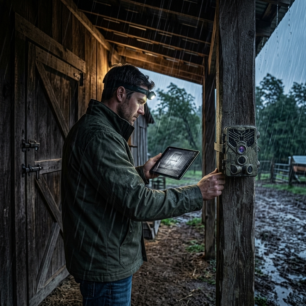 Stormy Barn Entrance Watch