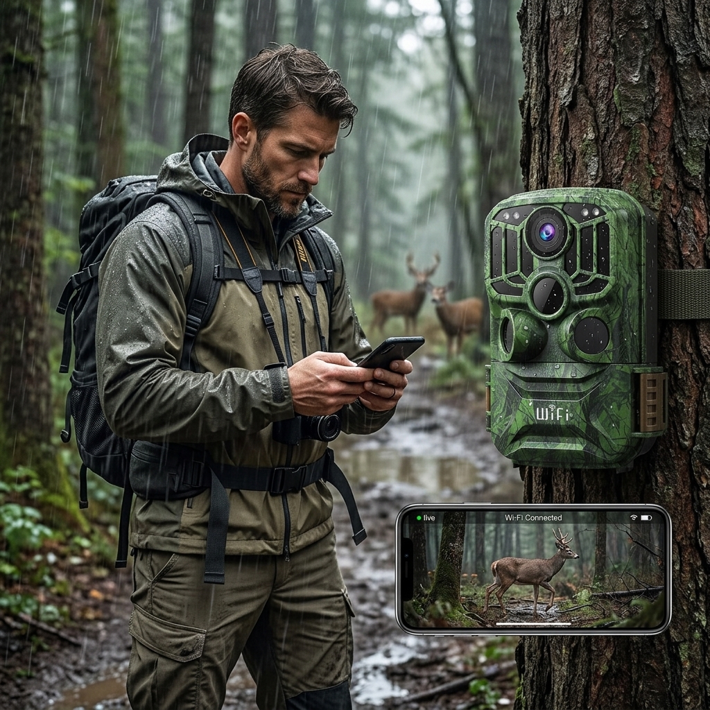 Checking Deer Activity In Rain