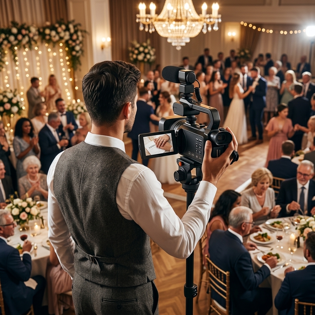 Filming A Packed Wedding Reception