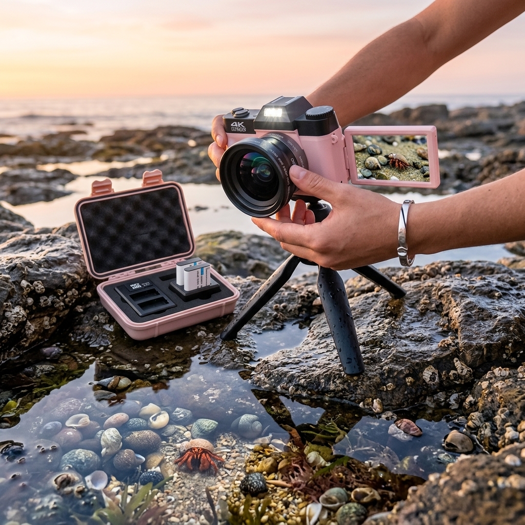 Tide Pools At Sunrise Close-Up