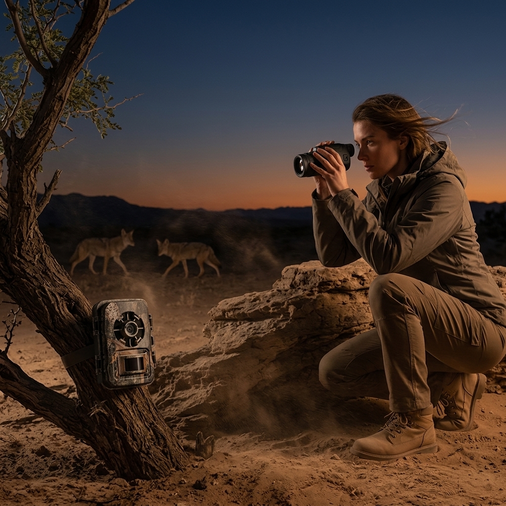 Coyote Watching After Sunset