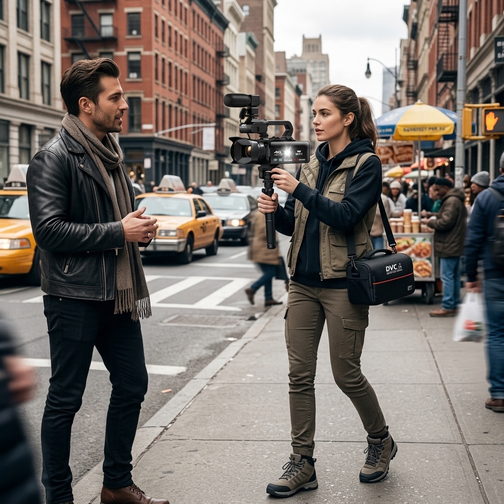 Documentary Shoot On City Streets