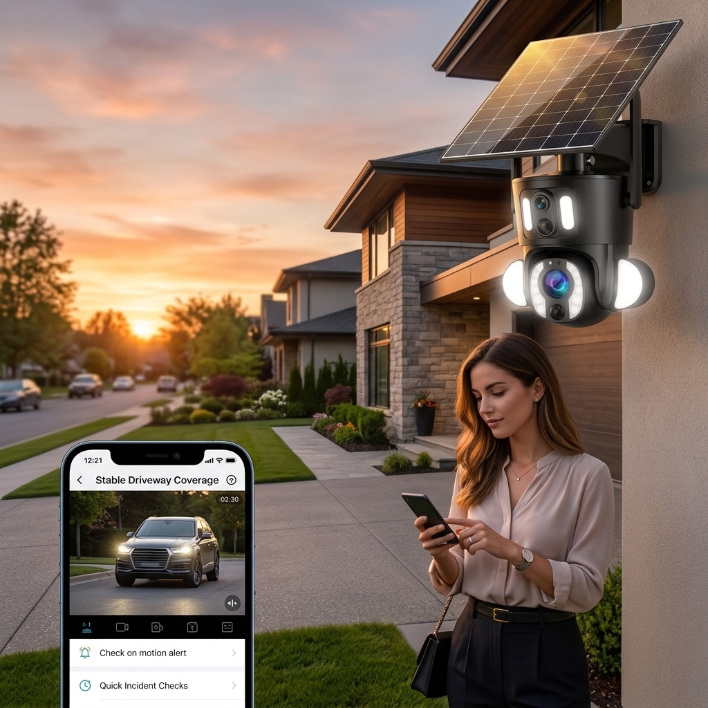 Monitoring Evening Driveway Traffic