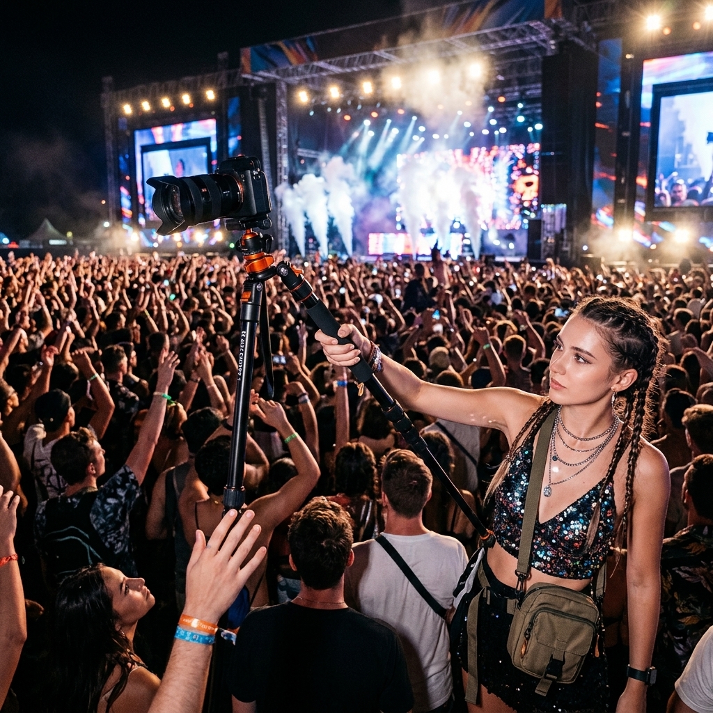 Festival Crowd Stage View