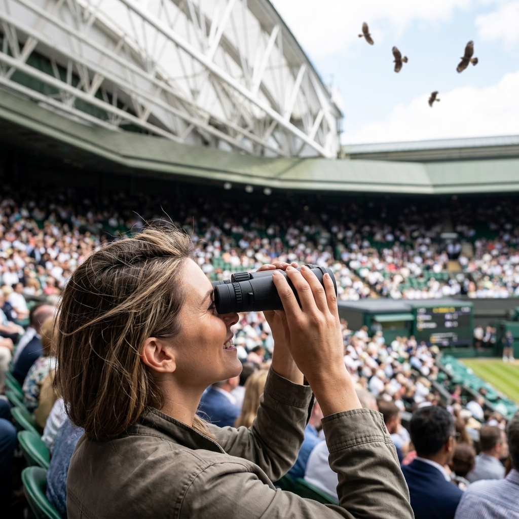 Hawks Above The Stadium