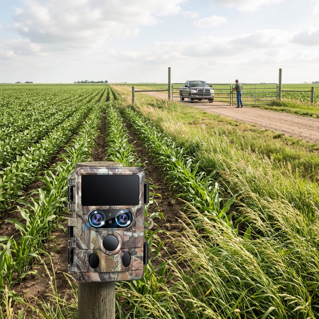 Watching Gate Traffic Across Crop Rows