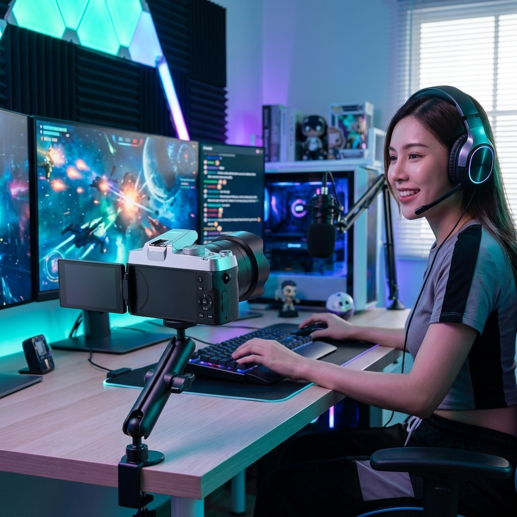 Desk Gaming Stream Session