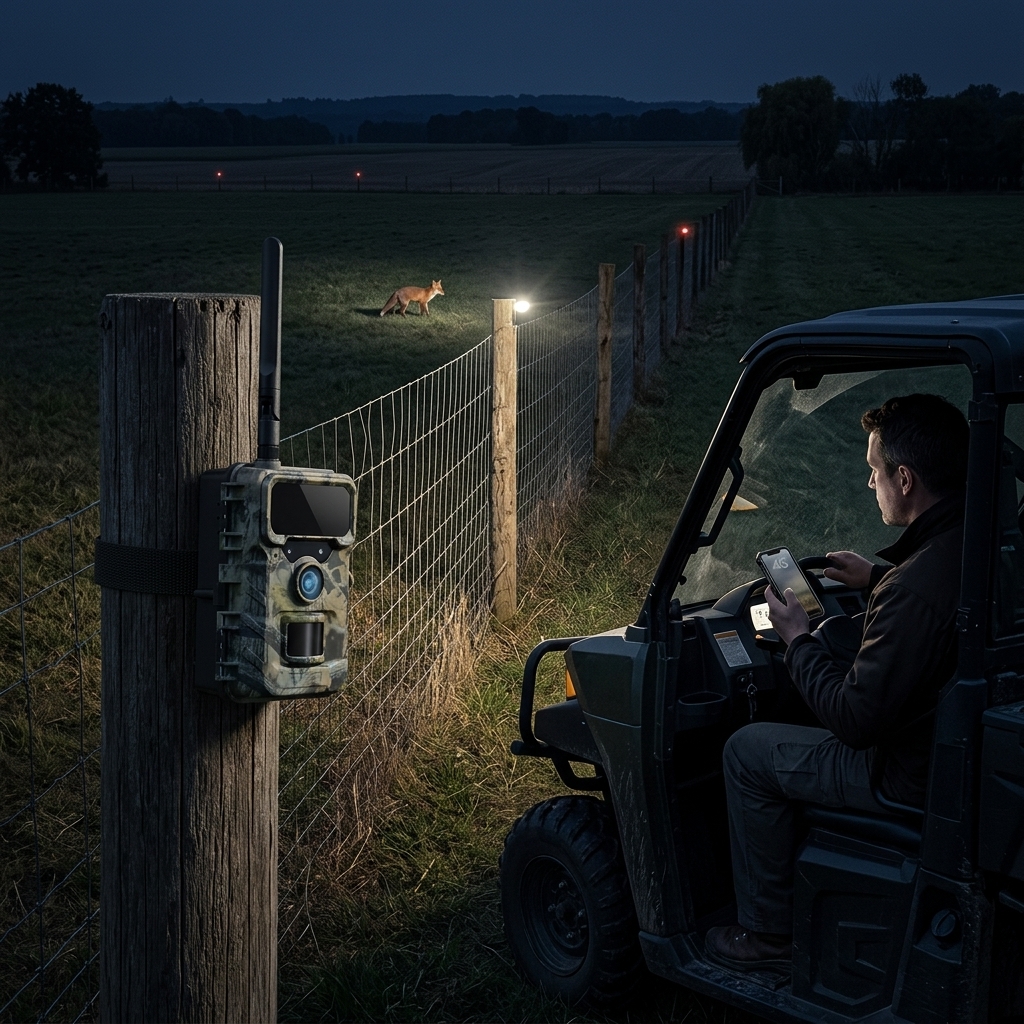Watching Fence Lines After Dark