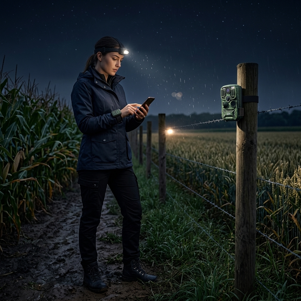 Night Checks Around Crop Fields