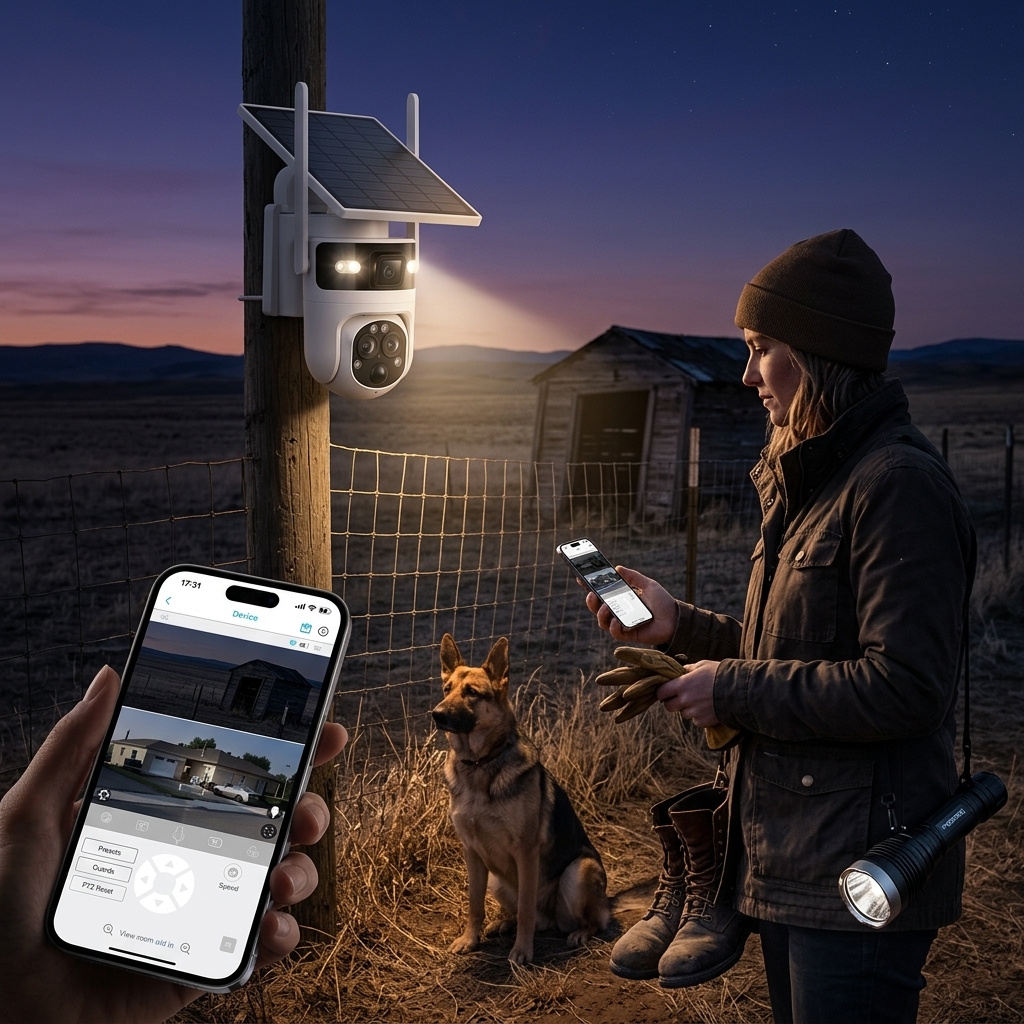 Checking Fences After Sunset