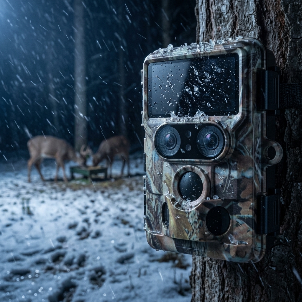 Deer Activity During Sleet