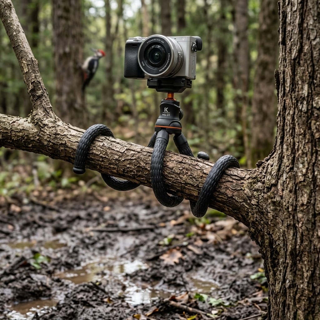 Filming Wildlife Above Muddy Ground