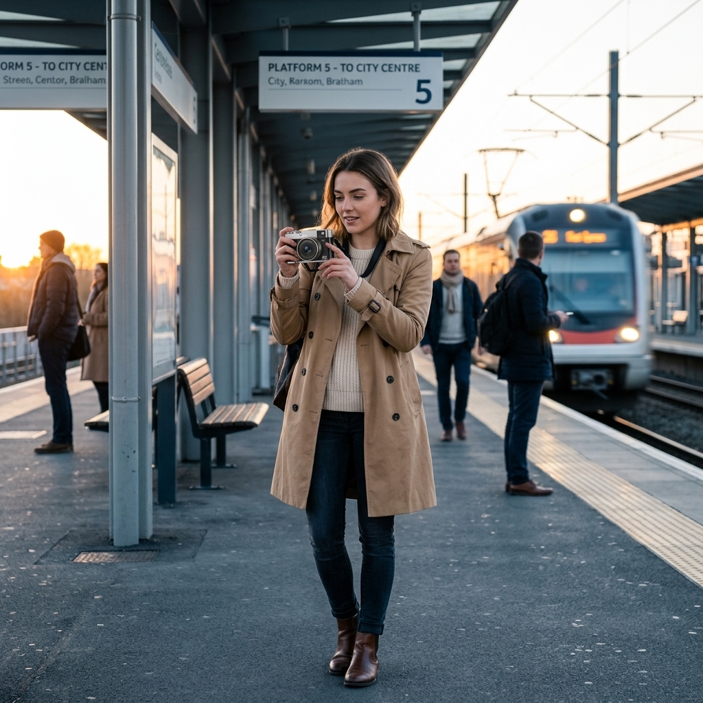 Train Platform Morning Shots