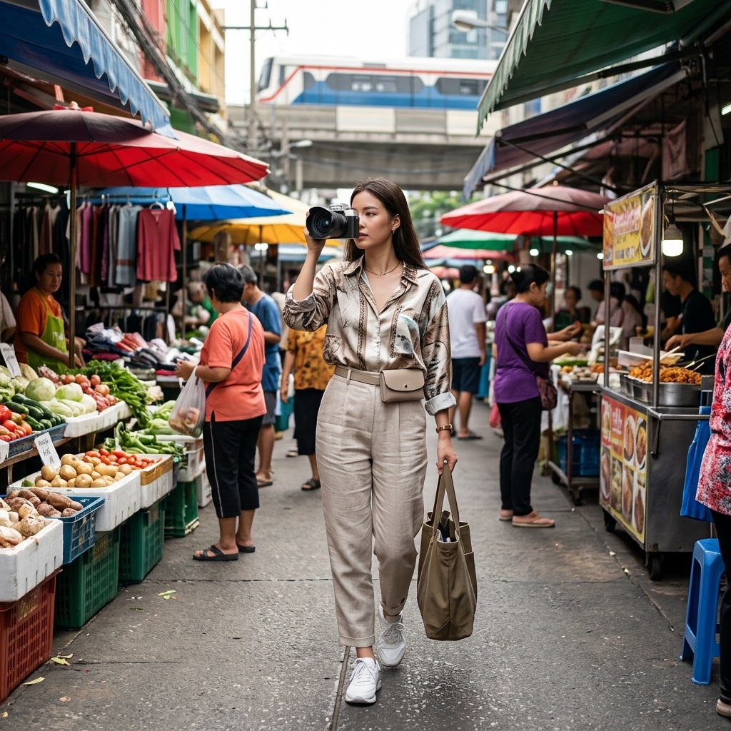 Street Markets Between Train Stops
