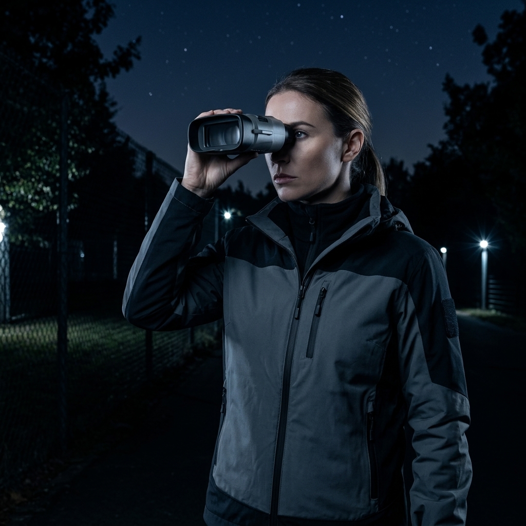 Checking Perimeter After Dark
