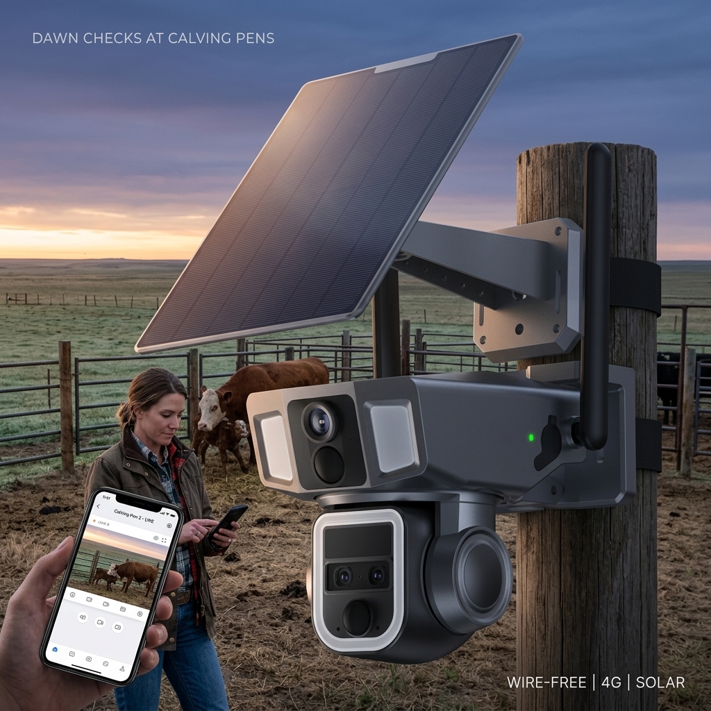 Dawn Checks At Calving Pens