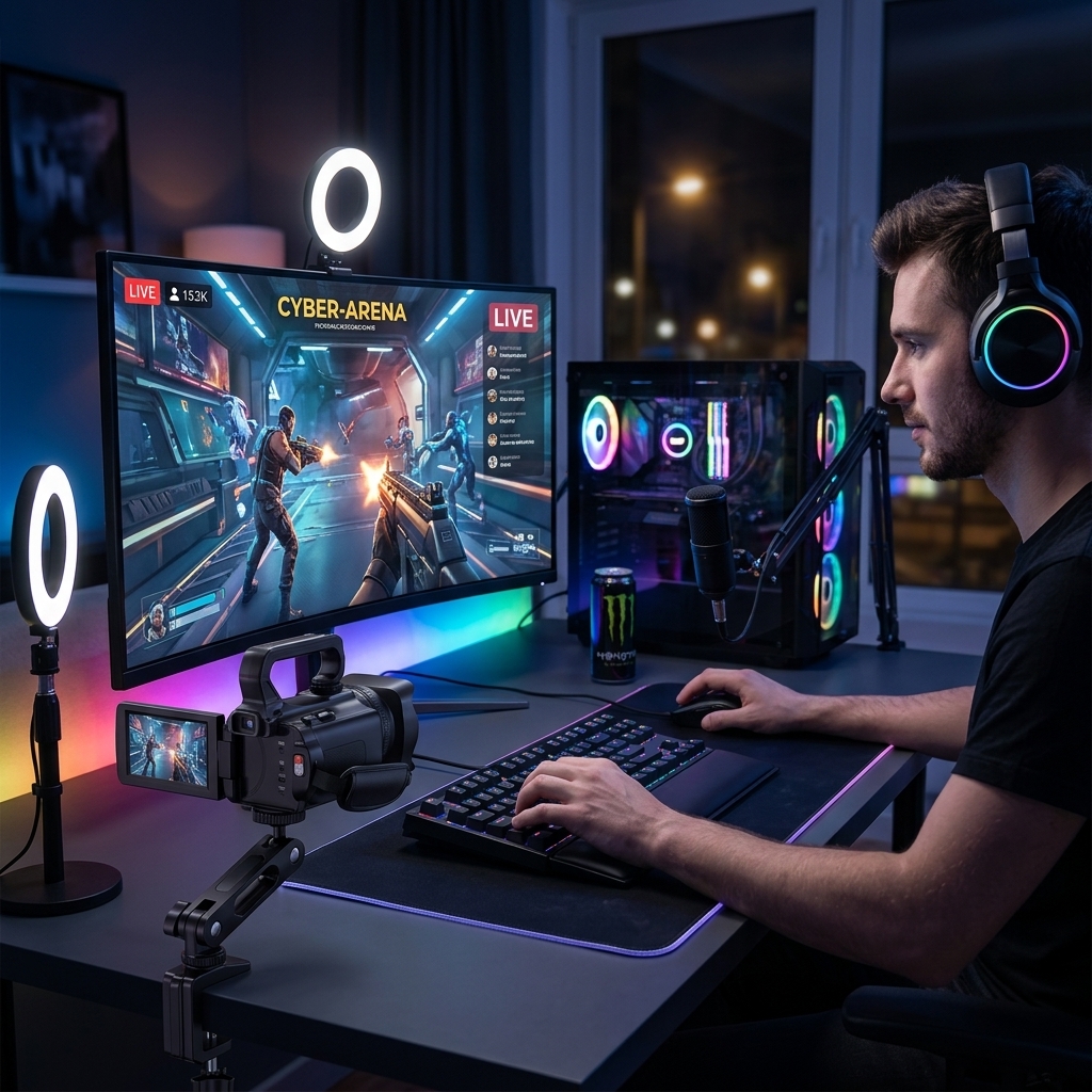 Late-Night Desk Streaming