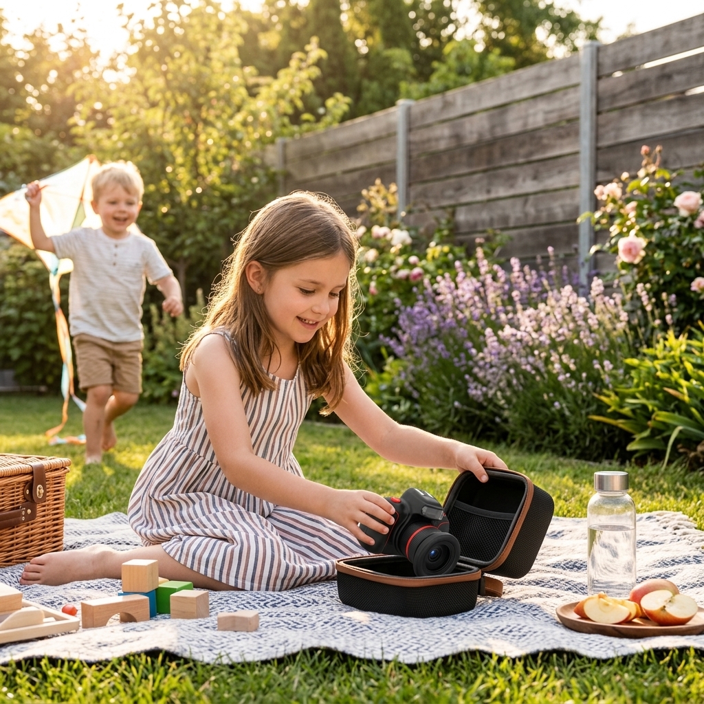 Kids Playing In The Backyard