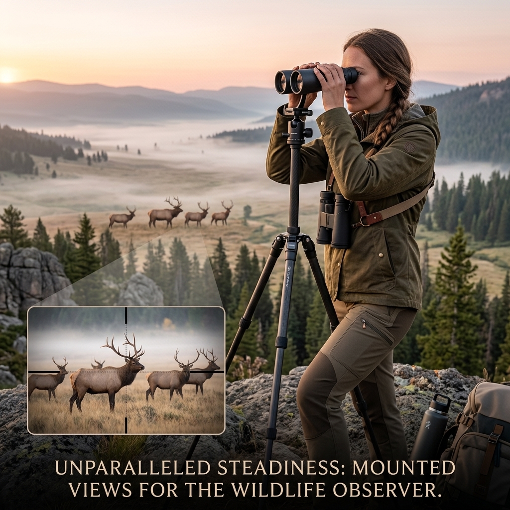 Steady Elk Watching From Overlook