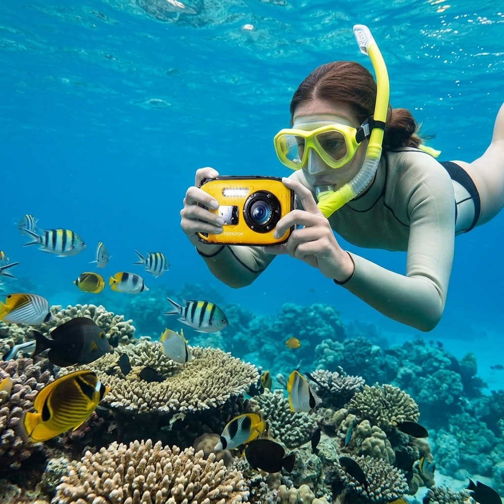 Reef Drift With Tropical Fish