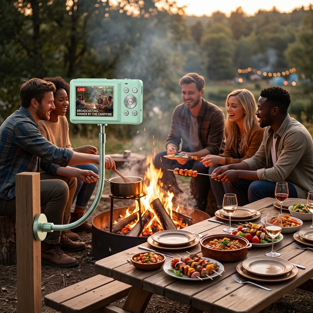 Broadcasting Dinner By The Campfire