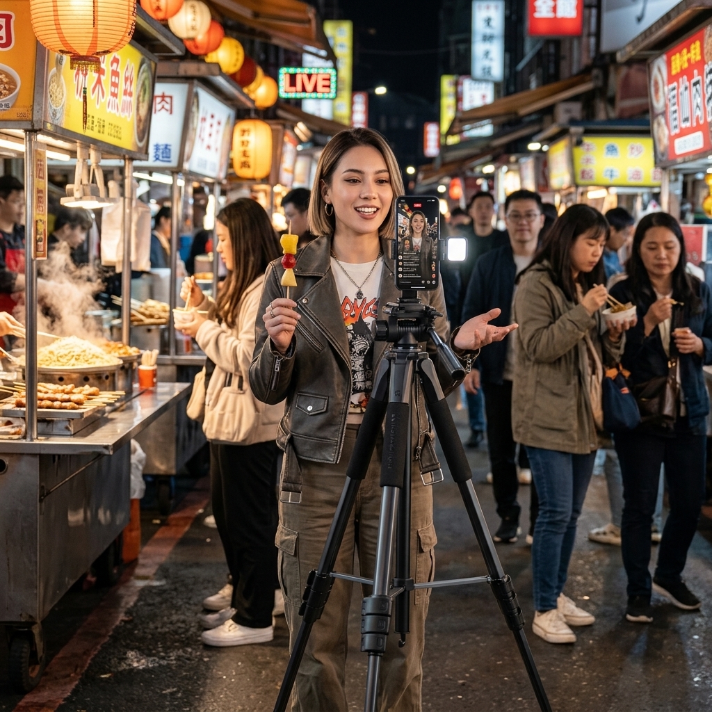 Street Market Live Broadcast