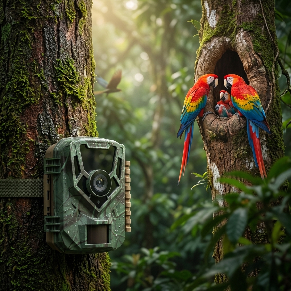 Macaw Nesting At First Light