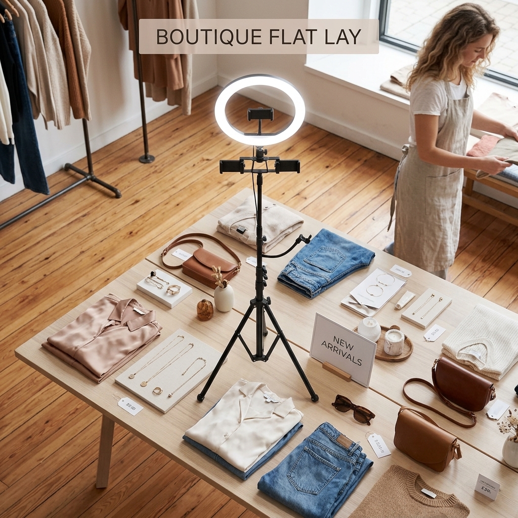 Boutique Flat Lays For New Arrivals