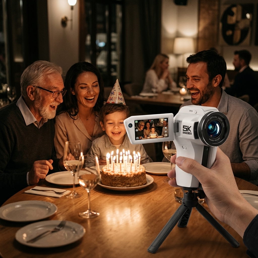 Capturing A Candlelit Birthday Dinner
