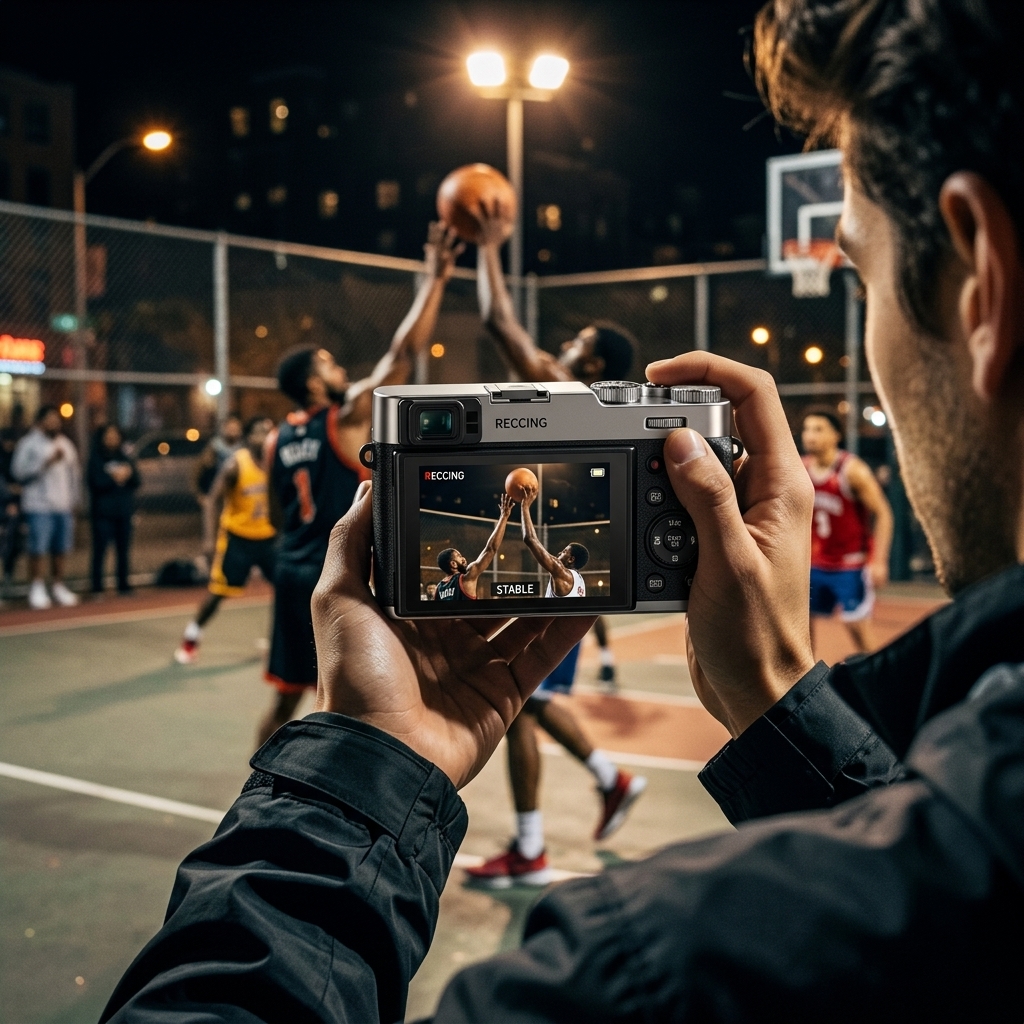 Late-Night Basketball Game