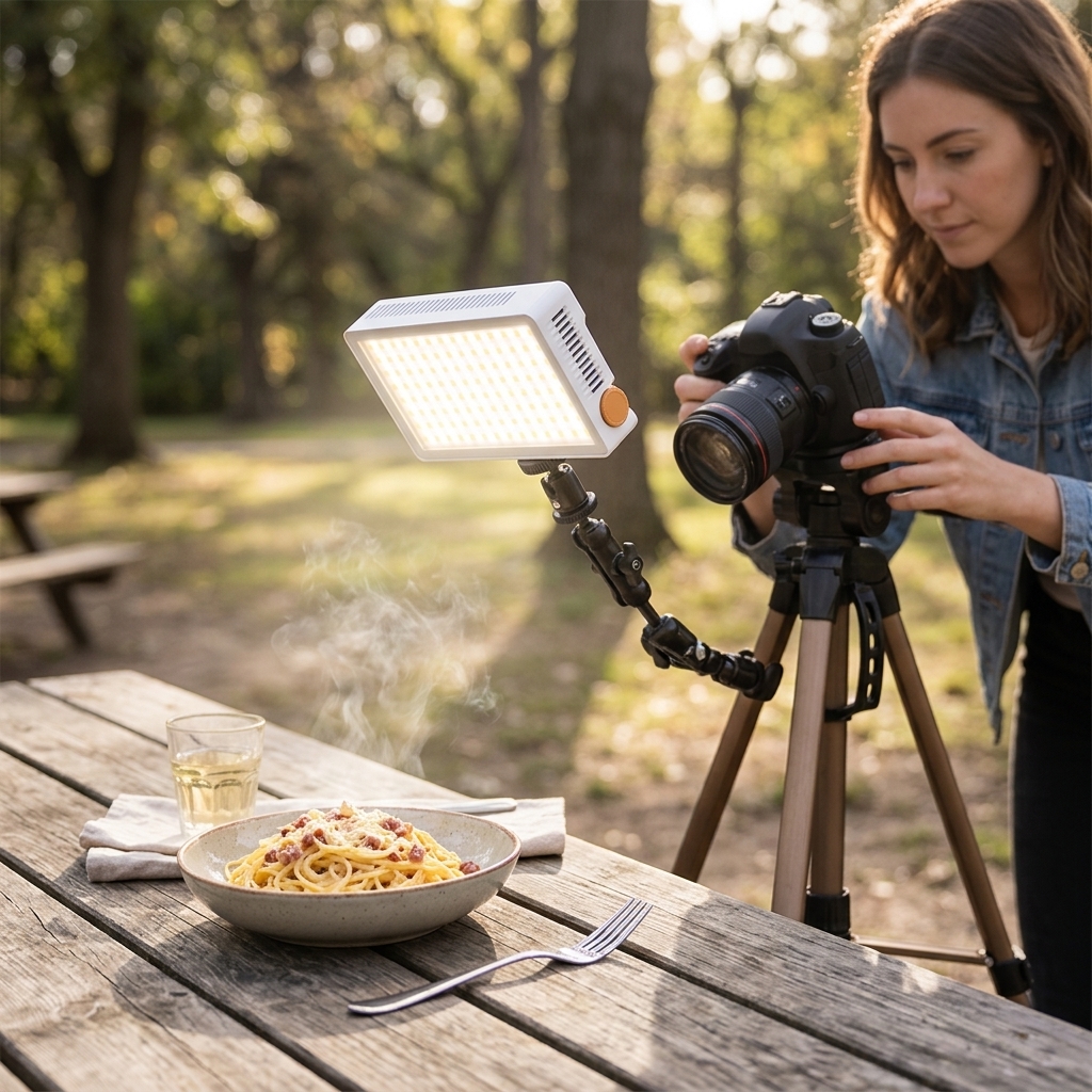 Picnic Table Pasta Photos