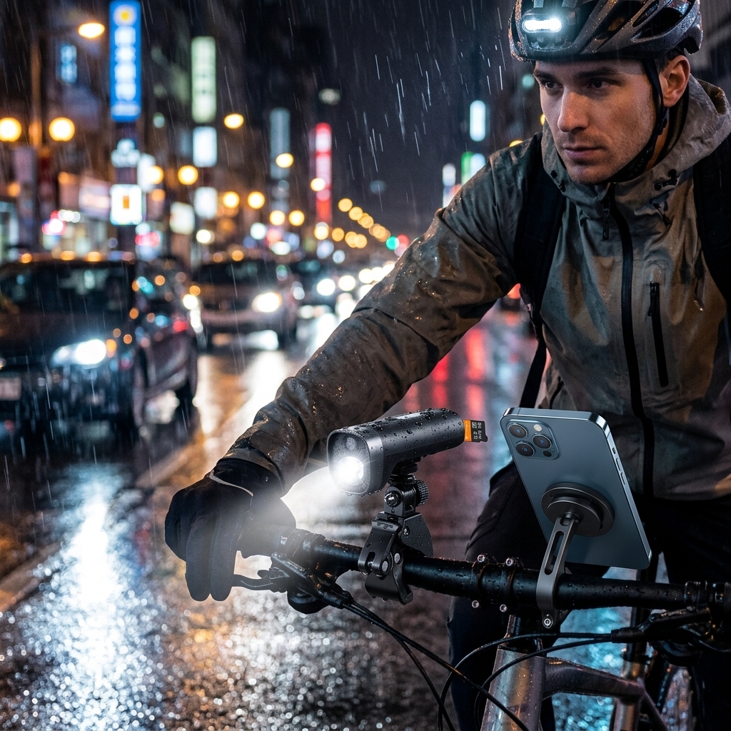 Rainy Night City Commute