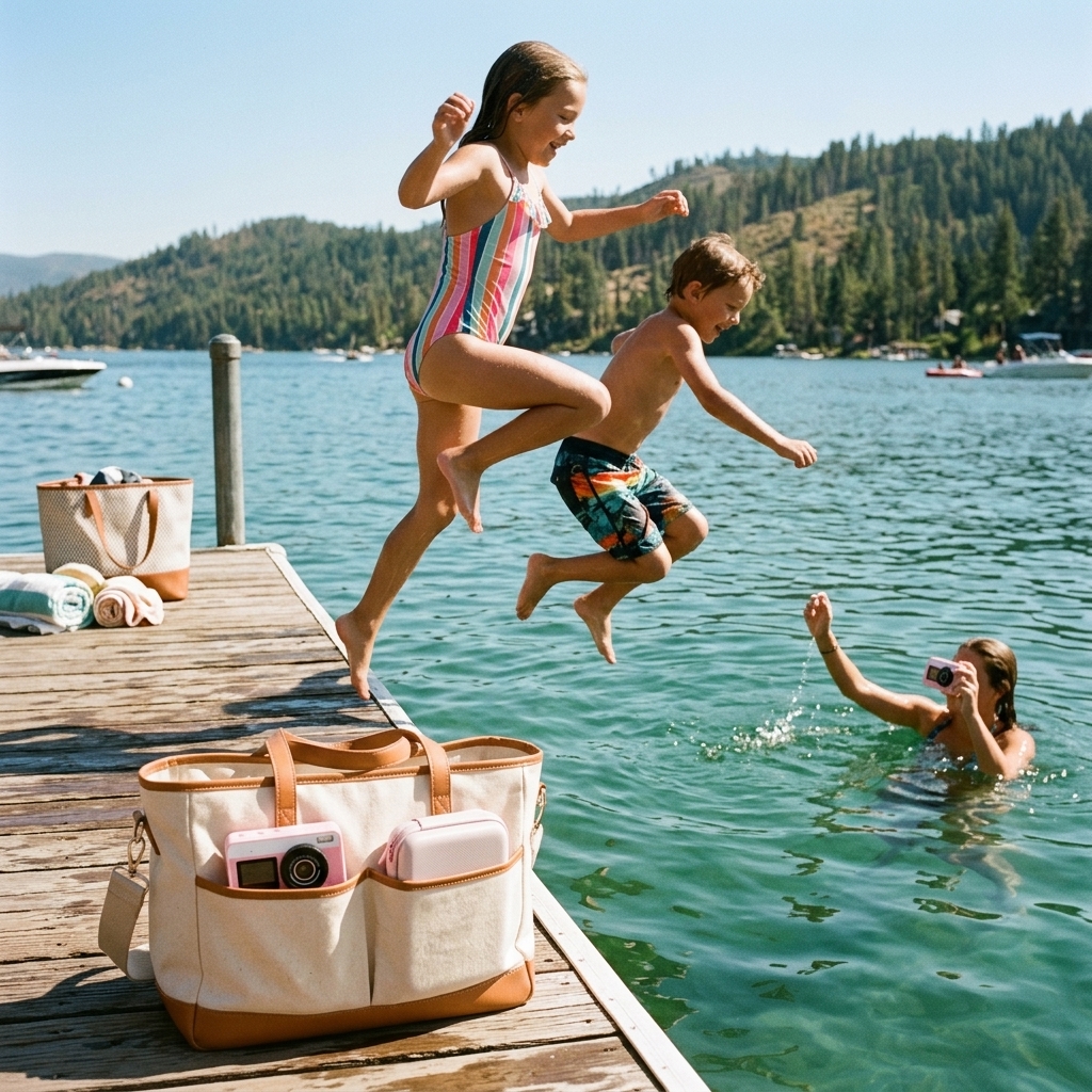 Dock Jumping At The Lake
