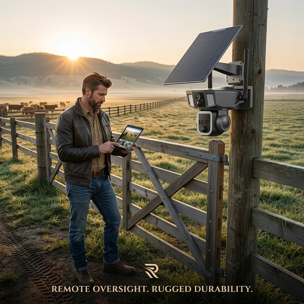 Checking Cattle Gates At Dawn