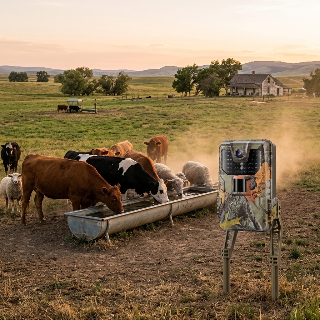 Livestock Visits At Water Troughs